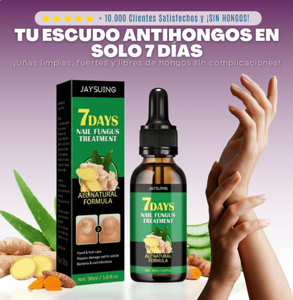7 DÍAS UÑAS LIBRES DE HONGOS PROTECCIÓN Y ELIMINACIÓN DEL HONGO DE TOS UNAS